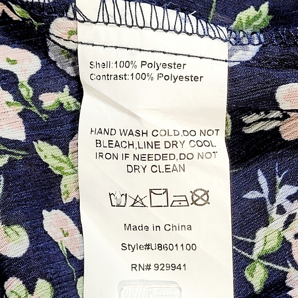 Suzanne Betro Floral Velvet Lace Ruffles Bell Sleeves Flowy Pop Over Blouse (1X) - Picture 9 of 13